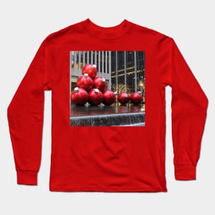 NYC Christmas Ball Ornaments Long Sleeve T-Shirt